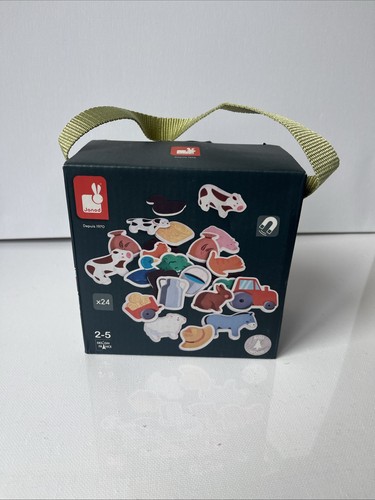 Janod wooden farm magnet toy - wooden,