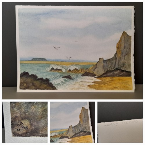 Lundy island devon seascape - island,