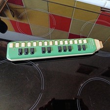 HOHNER Vintage Melodica Soprano Musical Instrument Germany 1970s Green