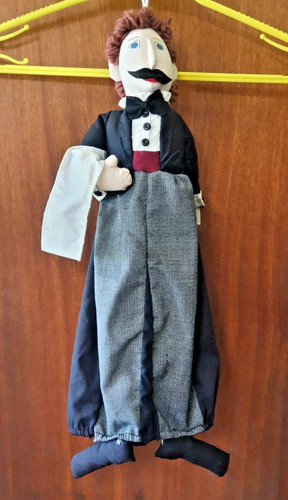 Vintage bag lady doll waiter - lady,