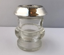 Solid Silver Mounted Campana Shaped Toothpick Or Match Holder.