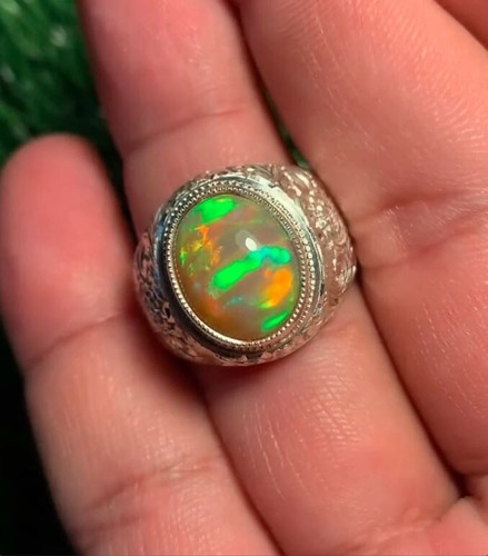 Natural ethiopian fire - fire, opal