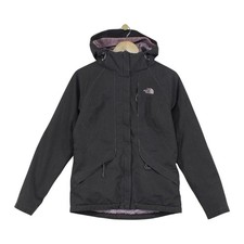 North Face Dryvent Ski Jacket Womens Size S Grey Waterproof Hooded Insulated