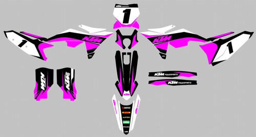 Custom graphics kit ktm - custom,