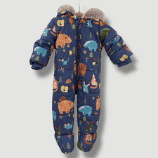 George Boys Navy Woodland Faux