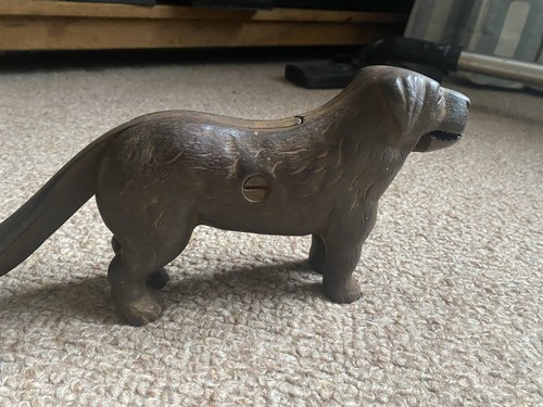 Antique cast iron dog - cast,