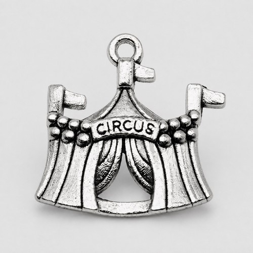 Pcs 22mm tibetan silver - 10,