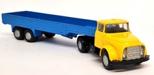 Tematoys Lion Car 24cm DAF Torpedo Front Trekker Yellow Blue Diecast Model Truck