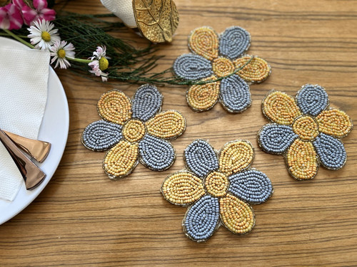 Handmade beaded flower - beaded,