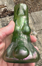 Antique c.1900 Art Nouveau Kralik Loetz Lobed Knobbled Iridescent Glass Vase