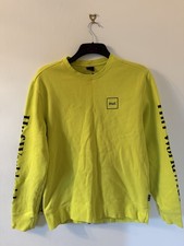 HUF yellow long sleeve sweater
