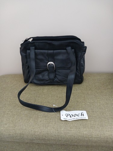 Black soft real - real, leather