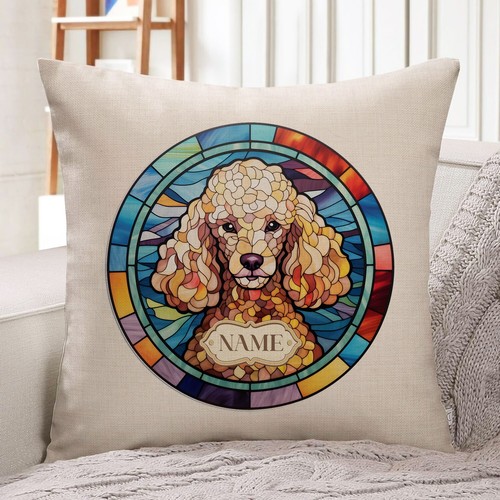Personalised white poodle - personalised,
