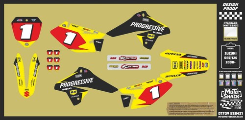 Suzuki drz 125 decals graphics - suzuki,