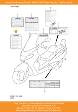 Suzuki label screen - screen, (dutch)