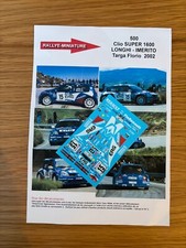 DECALS 1/43 RENAULT CLIO