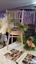 Chiavari Wedding/events/ chair covers Chivari limewash Chairs. LANCS 