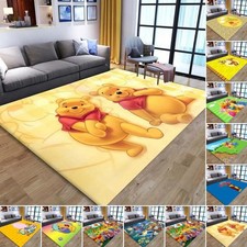 Winnie the Pooh Kid Floor Rug Soft Door Mat Anti-slip Living Bedroom Carpet Soft