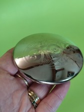 Vintage Collectible ST JUSTIN -  Silver Plated Compact Handbag Mirror (2483)
