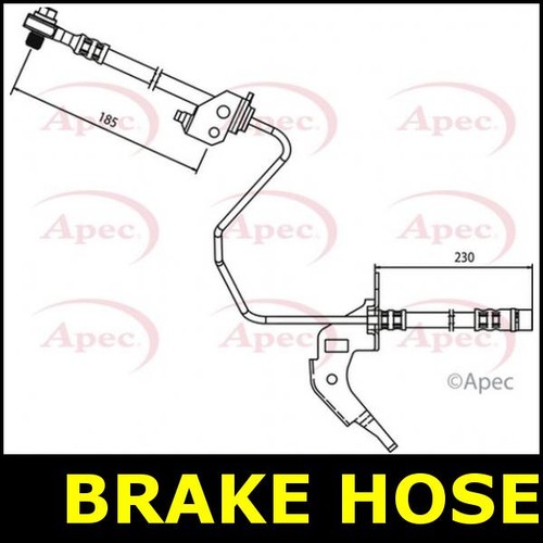 Brake hose outer rear - hose,