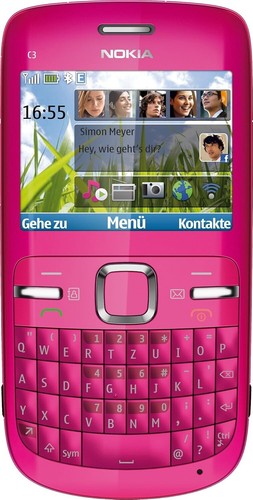 Nokia hot pink - nokia, c3-00