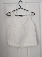 OSKA 100% Linen Cropped Top