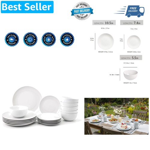 18pc dinnerware porcelain - dinnerware,