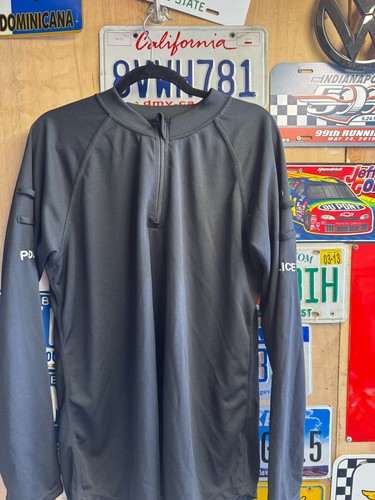 Police black polo zip - police,