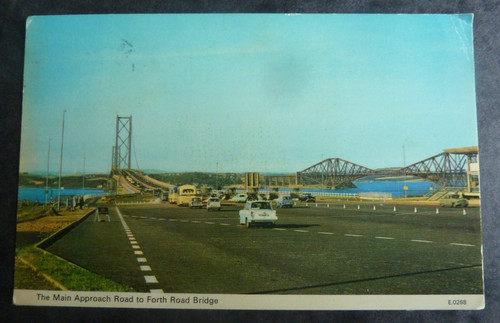 Forth road bridge - bridge., vintage