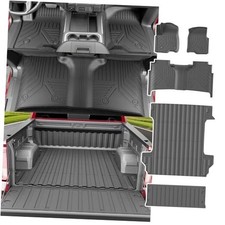 5.82FT Bed Mat Floor Mat Compatible with 2019-2025 Chevy Silverado Crew Cab 