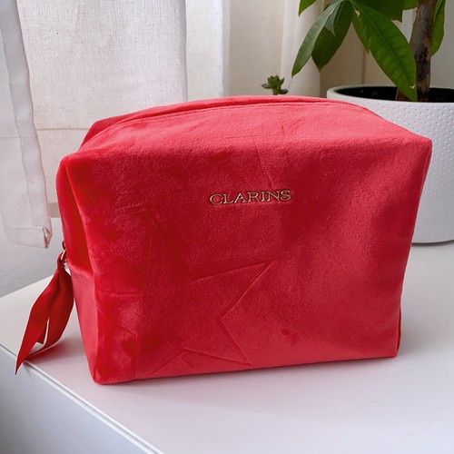 Clarins makeup cosmetic bag - clarins,
