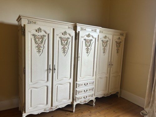 Large vintage painted french - vintage,