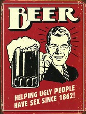 Beer Funny Retro metal Sign