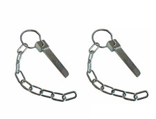 PAIR OF SWORD PIN CHAIN AND