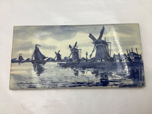 Delft blue white - &, windmills