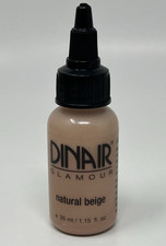 Dinair Airbrush Makeup Glamour Foundation 1.15 Oz Natural Beige NWOB Orignal NOS