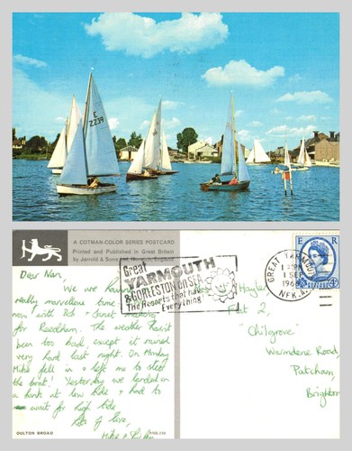 Vintage postcard sailing - vintage,