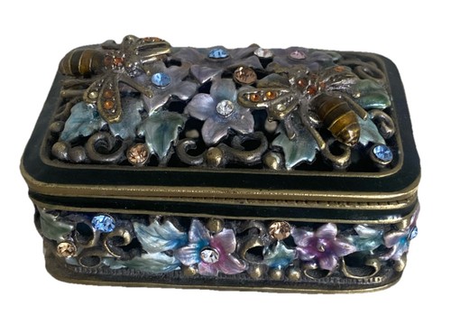 Enamel trinket box - trinket, decor