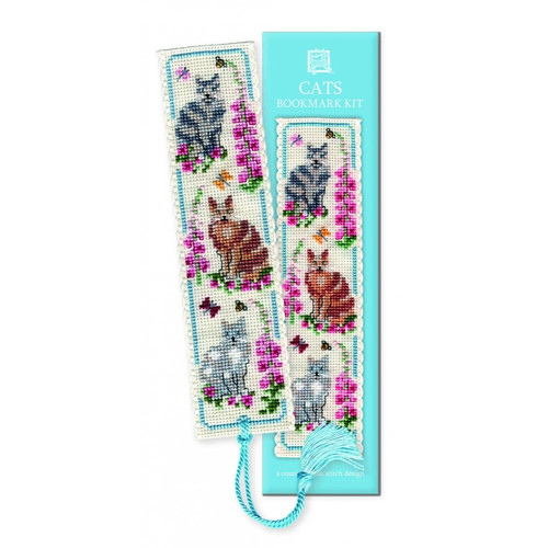 Cats bookmark cross stitch - cats, kit