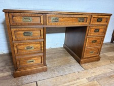 Military Campaign Style Desk 