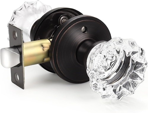Modern round crystal door - modern,