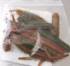 Fishing Imitation Rag Worm Silicone Lure 8cm Pack of 10 Worms