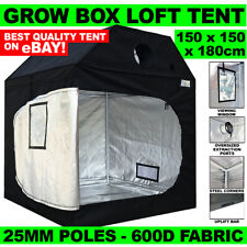 Grow Box Loft Box Roof Attic Tent 1.5 x 1.5 x 1.8m - 25mm Poles - Best on eBay