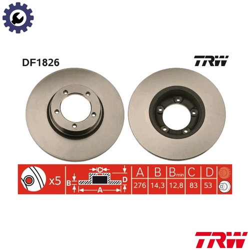 Brake disc df1826 for - brake,