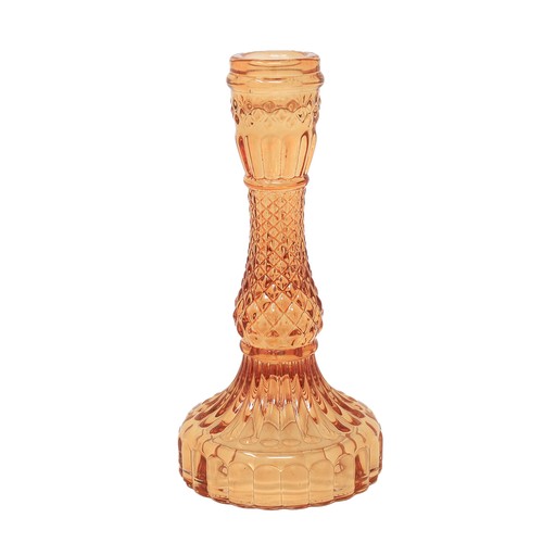Glass candle holder - glass,