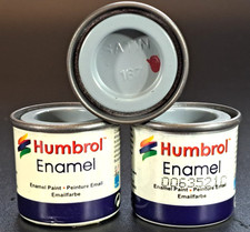 HUMBROL Enamel Model Paint  - 14ml Pot x 3 - No.167 Camouflage Grey - Matt