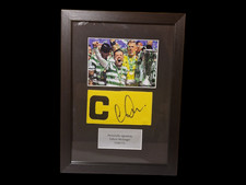 Callum McGregor Celtic Signed Football Captains Armband Framed COA