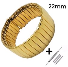 22mm Gold Expanding Stainless