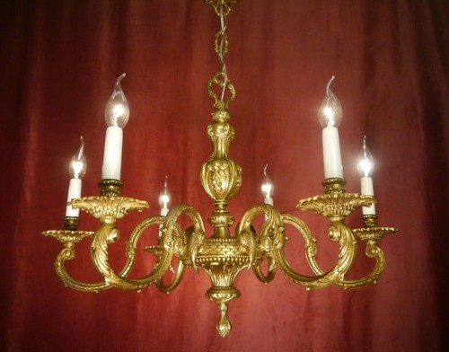 Antique old chandelier - old,