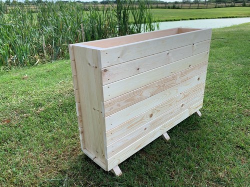 Wooden patio planter - patio,
